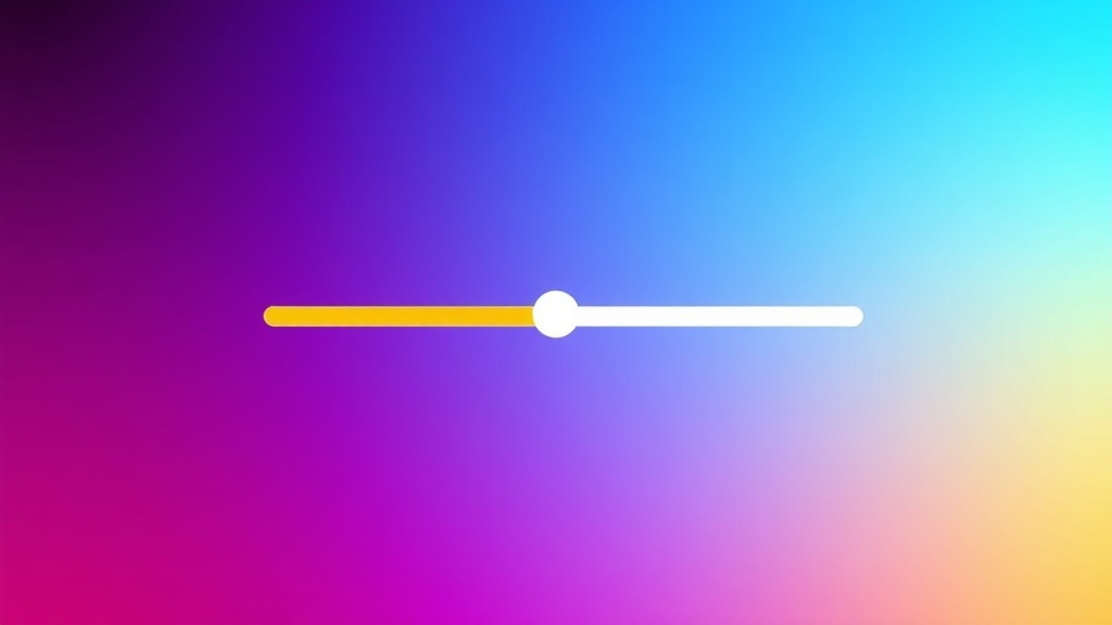 기기 설정 화면에서 색온도 슬라이더를 조절하여 화면 색상을 바꾸는 그래픽